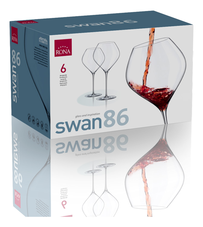 Изображение товара Набор бокалов для вина Rona Swan 860 мл 6 шт стильный и прочный