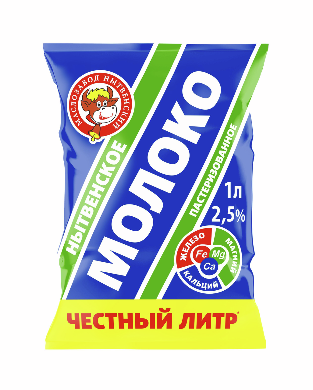 Молоко Маслозавод Нытвенский пастеризованное 2.5%, 1л