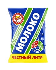 Молоко Маслозавод Нытвенский пастеризованное 2.5%, 1л