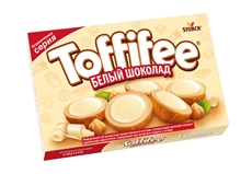 Конфеты Toffifee белый шоколад, 125г