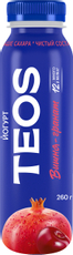 Йогурт питьевой Teos вишня-гранат 1.8%, 260г