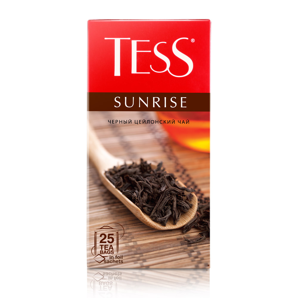 Изображение товара Чай черный Tess Sunrise в пакетиках (1.8г x 25шт), 45г