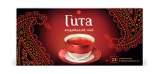 Чай черный Гита индийский в пакетиках (2г x 25шт), 50г
