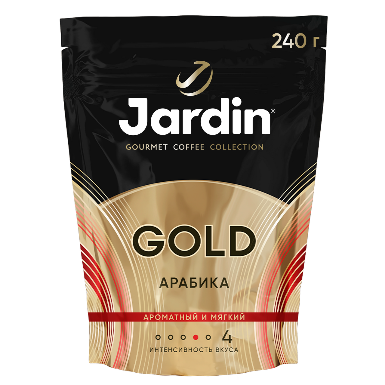Изображение товара Кофе Jardin Gold растворимый 240 г - насыщенный вкус и аромат