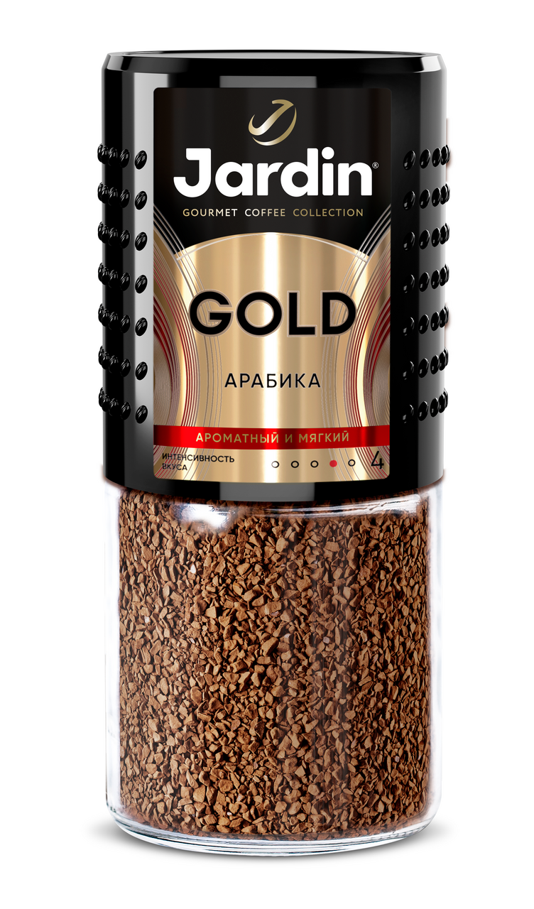 Изображение товара Кофе Jardin Gold растворимый, 190 г — насыщенный натуральный вкус и аромат