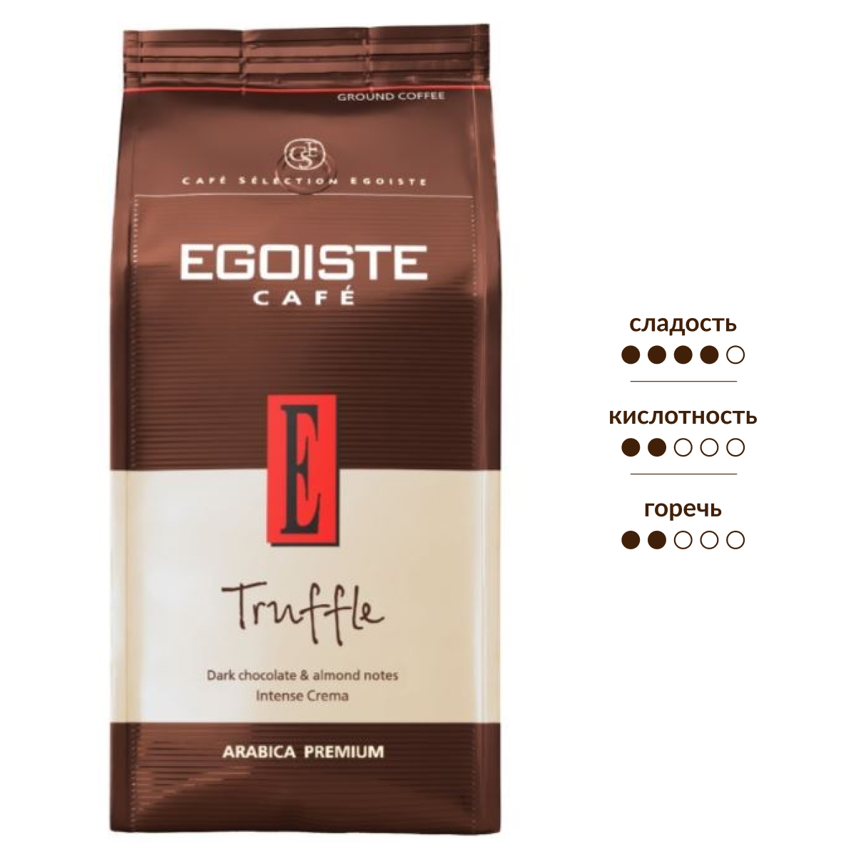 Изображение товара Кофе Egoiste Truffle молотый 250 г премиальный арабика с ароматом трюфеля