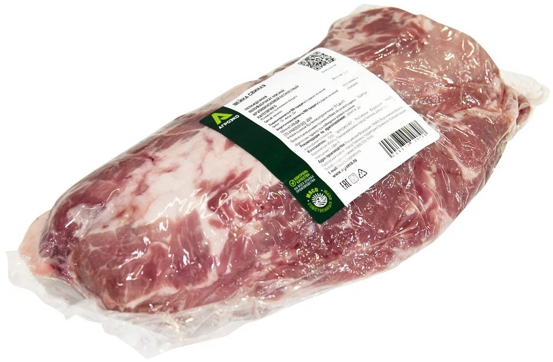 Шейка свиная АгроЭко без кости охлажденная, ~3кг