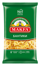 Макароны бантики Makfa высший сорт, 400г