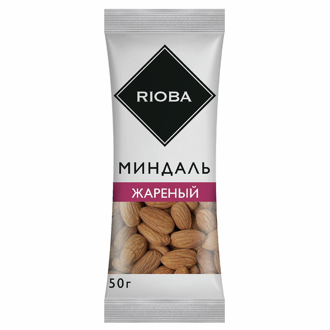 RIOBA Миндаль жареный соленый, 50г