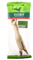 Лакомство сушеное для собак Titbit нога баранья большая, 100г
