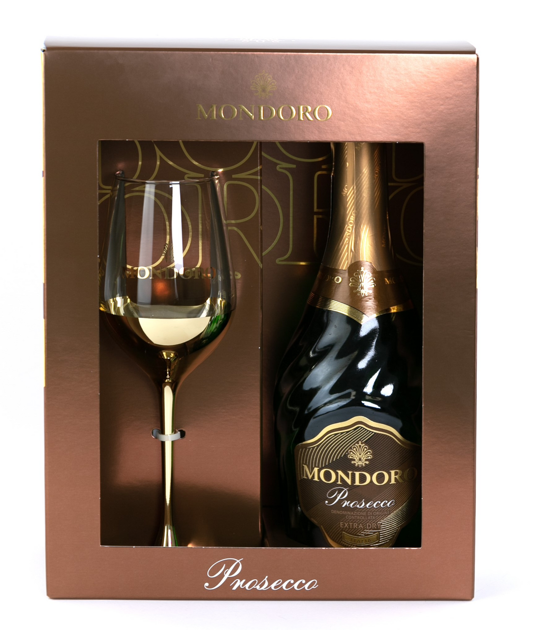 Вино игристое Mondoro Prosecco белое сухое в подарочной упаковке, 0.75л  купить с доставкой на дом, цены в интернет-магазине