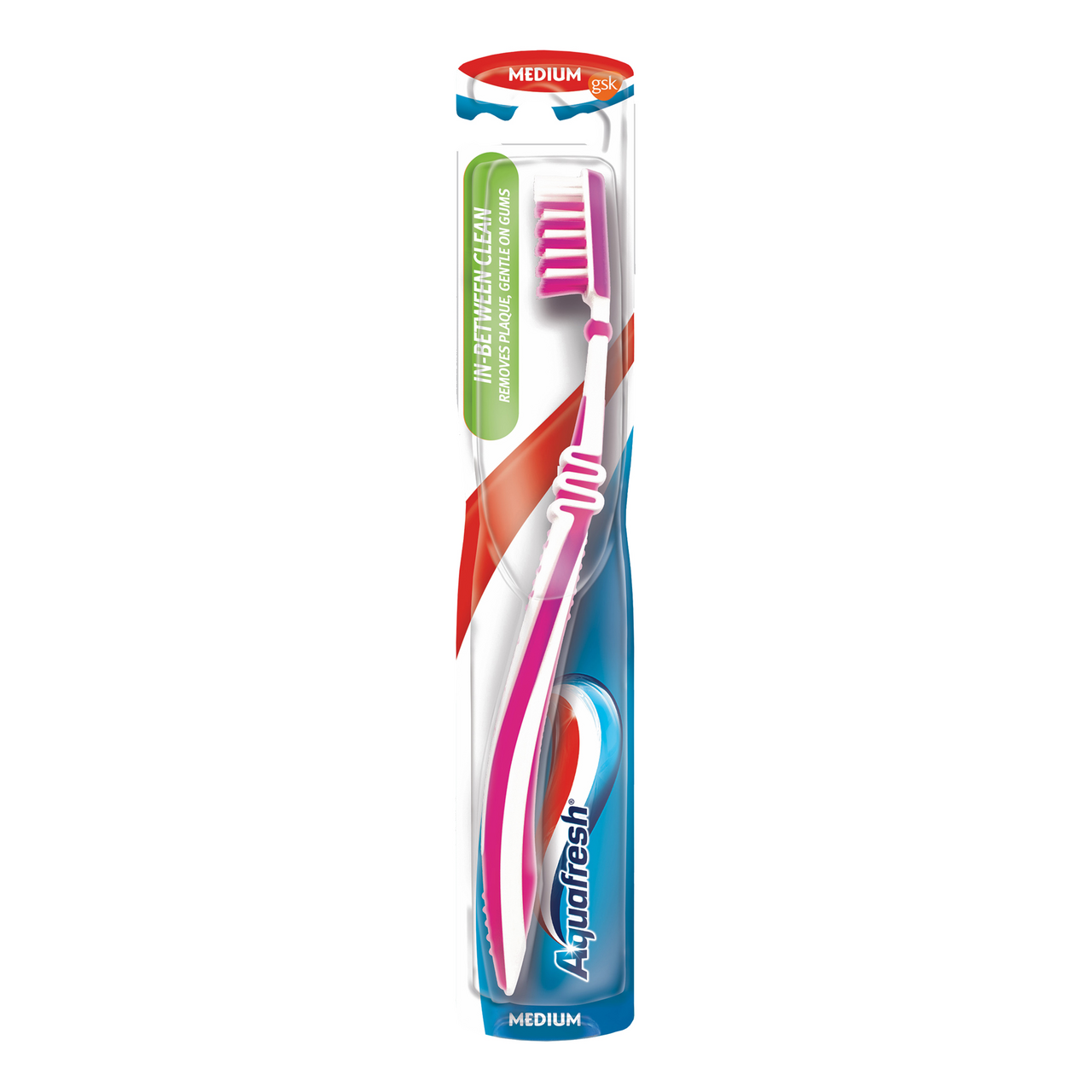 Изображение товара Зубная щетка Aquafresh In-between Clean для очищения зубов и межзубных промежутков средняя жесткость в ассортименте
