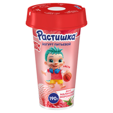 Йогурт питьевой детский Растишка Малиновое мороженое 2.8% с 18 месяцев, 190г