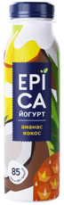 Йогурт питьевой Epica ананас-кокос 2.6%, 260г