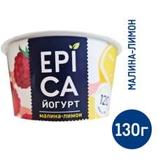 Йогурт Epica малина-лимон 4.8%, 130г