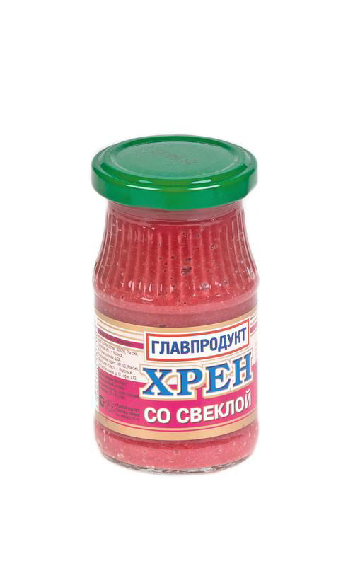 Хрен ГЛАВПРОДУКТ со свеклой, 170г купить с доставкой на дом, цены в ...