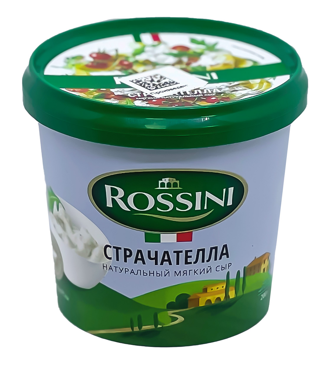 Сыр Rossini страчателла мягкий 40%, 200г купить с доставкой на дом, цены в  интернет-магазине