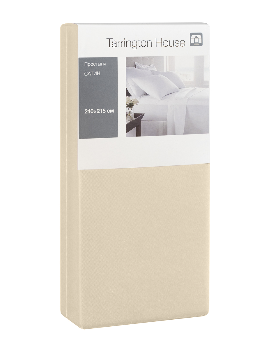 Tarrington House Простыня сатин ваниль, 240 x 215см
