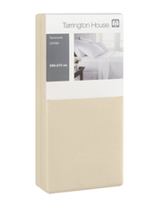 Tarrington House Простыня сатин ваниль, 240 x 215см