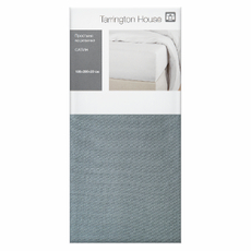 Tarrington House Простыня на резинке сатин темно-серая, 180 x 200 x 20см