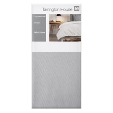 Tarrington House Пододеяльник сатин светло-серый, 143 x 215см