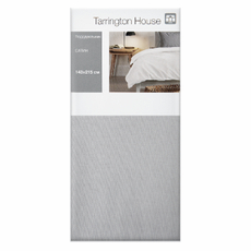 Tarrington House Пододеяльник сатин светло-серый, 143 x 215см