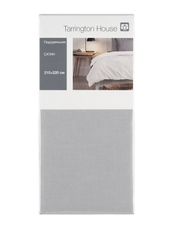 Tarrington House Пододеяльник сатин светло-серый, 215 x 220см