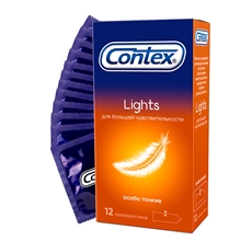 Презервативы Contex Lights особо тонкие, 12шт