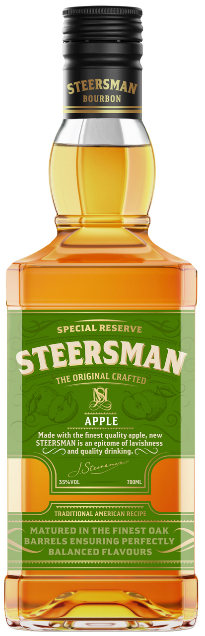 Изображение товара Виски Steersman Apple бурбон, 0.7л