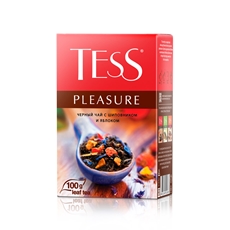Чай черный Tess Pleasure шиповник-яблоко листовой, 100г