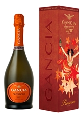 Вино игристое Gancia Prosecco белое сухое в подарочной упаковке, 0.75л