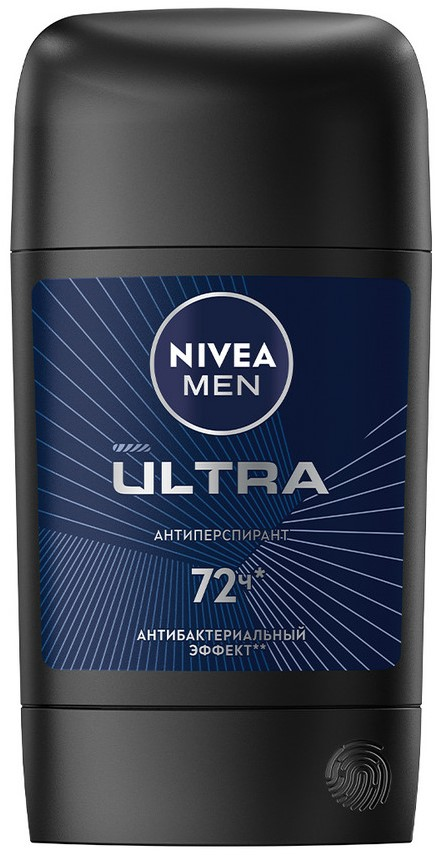 Дезодорант-антиперспирант Nivea Men Ultra, 50мл купить с доставкой на дом,  цены в интернет-магазине