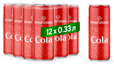 Напиток Черноголовка Cola сильногазированный, 330мл x 12 шт