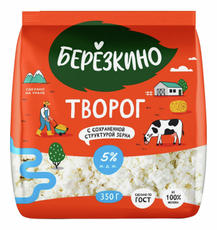 Творог Березкино 5%, 350г