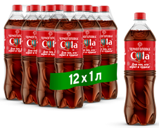 Напиток Черноголовка Cola сильногазированный, 1л x 12 шт