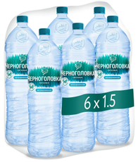 Вода Черноголовка питьевая негазированная, 1.5л x 6 шт