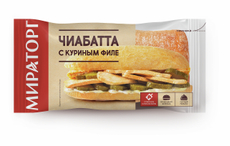 Чиабатта Мираторг с куриным филе, 165г