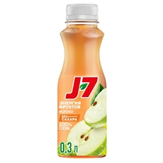 Сок яблочный J7 осветленный, 300мл