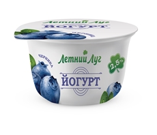 Йогурт Летний луг черника 2.5%, 135г
