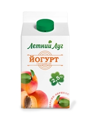 Йогурт питьевой Летний луг персик-абрикос 2.5%, 475г