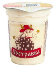 Йогурт Пестравка груша-персик 4.7%, 110г