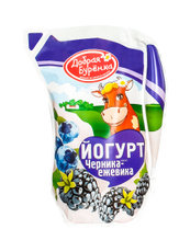 Йогурт питьевой Добрая буренка черника-ежевика 2.5%, 900г