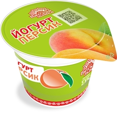 Йогурт Вятская дымка персик 2.5%, 125г