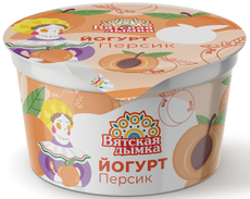 Йогурт Вятская дымка персик 2.5%, 125г