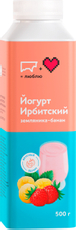 Йогурт питьевой Ирбитский молочный завод земляника-банан 2.5%, 500г