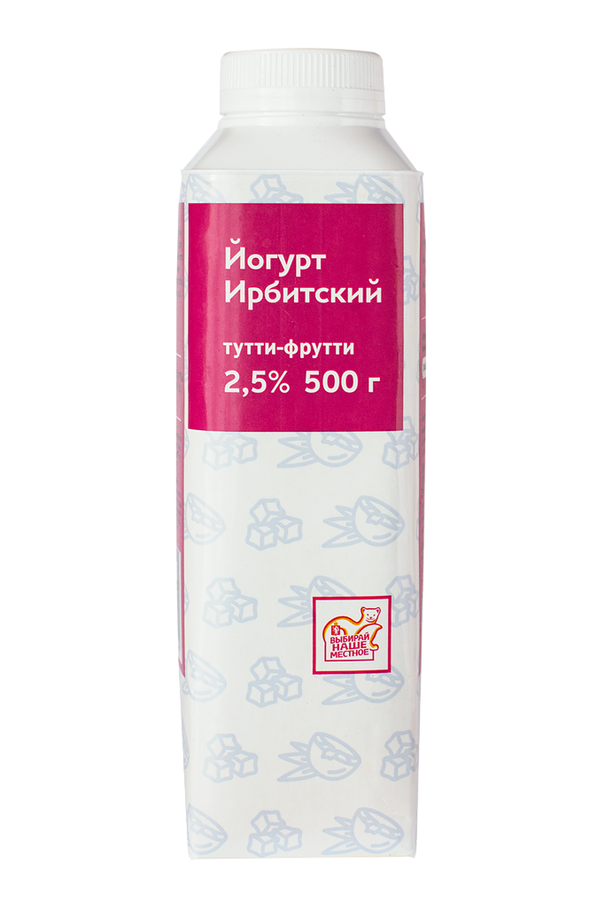 Йогурт питьевой Ирбитский молочный завод тутти-фрутти 2.5%, 500г купить ...