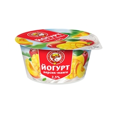 Йогурт Маслозавод Нытвенский персик-манго 2.5%, 120г
