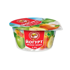 Йогурт Маслозавод Нытвенский яблоко-груша 2.5%, 120г