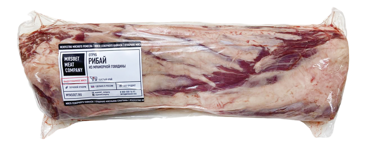 Рибай говяжий Myasoet Meat Company охлажденный, ~3.5кг