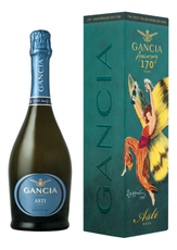 Вино игристое Gancia Asti белое сладкое в подарочной упаковке, 0.75л